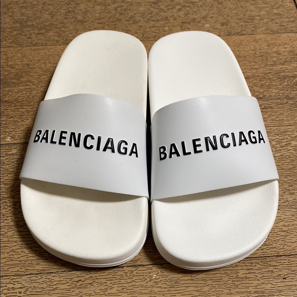 Balenciaga White kids Slides